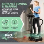 Plataforma de Vibración Bluefin Fitness Pro motores silenciosos altavoces Bluetooth