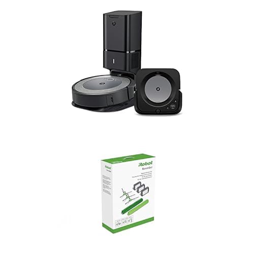 Version 1.0.0 Paquete Robot Aspirador iRobot Roomba i3 Plus EVO 3550 y Trapeador Braava Jet m6 6113 con Kit de Repuestos Wi-Fi Alexa