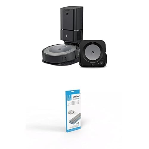 Version 1.0.0 Paquete Robot Aspirador y Mopa iRobot Roomba i3+ EVO 3550 Braava Jet m6 6113 con Almohadillas Lavables Wi-Fi