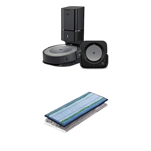 Paquete robot aspirador iRobot Roomba i3+ EVO 3550 y mopa Braava Jet m6 6113 con almohadillas lavables m6