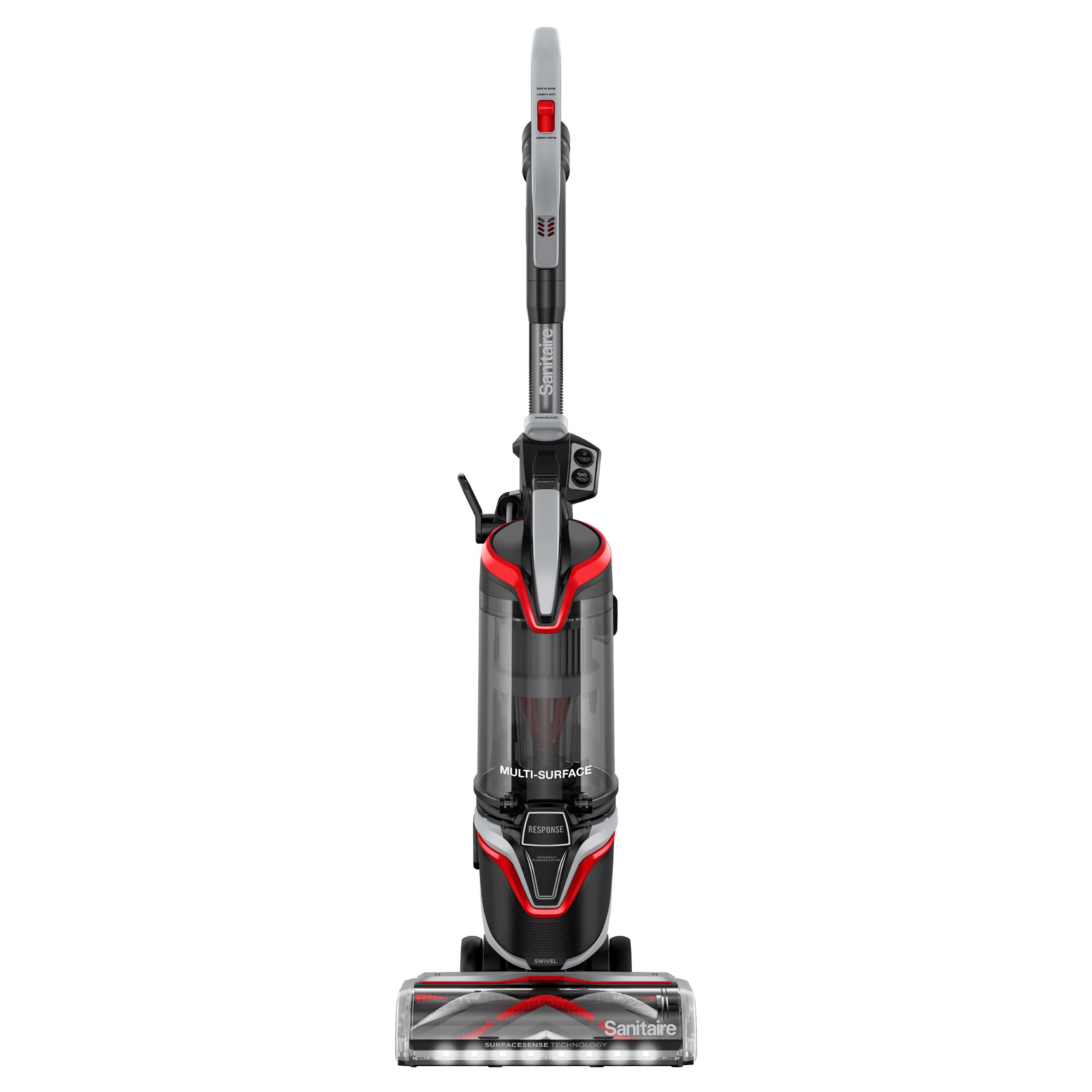 Version 1.0.0 Aspiradora vertical comercial Sanitaire Response SC5900A sin bolsa detección automática de pisos 120V