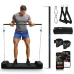 SQUATZ Apollo Board Mini: máquina de cable inteligente de resistencia de 150 libras, entrenador funcional para entrenami