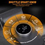 Bicicleta Estática GarveeLife Resistencia Electromagnética 32 Niveles Volante 22 Libras Pantalla LED App Bluetooth Asien