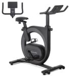 Bicicleta Estática GarveeLife Resistencia Electromagnética 32 Niveles Volante 22 Libras Pantalla LED App Bluetooth Asien