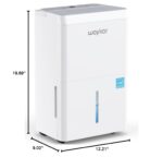 Deshumidificador Waykar CTH120A 120 Pintas Energy Star Ultra Silencioso 40 dB para Espacios de hasta 6,000 pies cuadrado