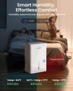 Deshumidificador Waykar CTH120A 120 Pintas Energy Star Ultra Silencioso 40 dB para Espacios de hasta 6,000 pies cuadrado