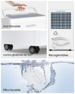 Deshumidificador Waykar CTH120A 120 Pintas Energy Star Ultra Silencioso 40 dB para Espacios de hasta 6,000 pies cuadrado