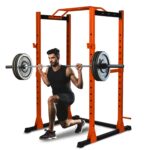 SQUATZ Soporte ajustable para sentadillas, soporte de barra premium con sistema de bloqueo seguro, accesorio para minas