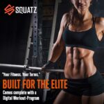 SQUATZ Soporte ajustable para sentadillas, soporte de barra premium con sistema de bloqueo seguro, accesorio para minas