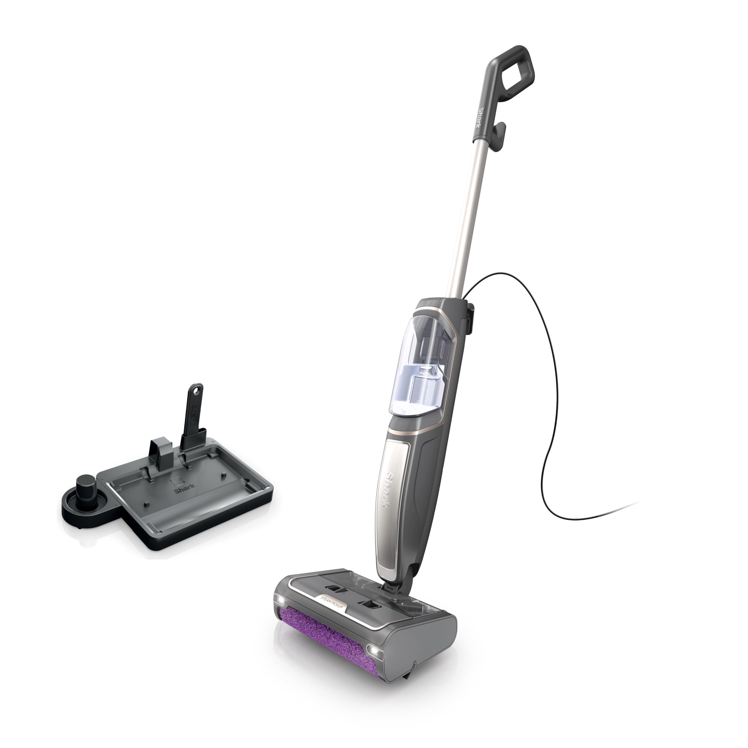Version 1.0.0 Trapeador Vapor 3 en 1 SharkNinja Steam Pickup SD201 Recoge Residuos Desinfecta Suelos Duros