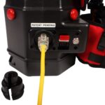 Aspiradora de mochila comercial Cen-Tec Systems 99120 HEPA con boquilla de alimentación eléctrica 6 cuartos de galón neg