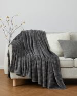Juego completo de ropa de cama dormitorio universitario Hearth Harbor H-BTC-MID-TK-RB tamano individual XL negro gris ed