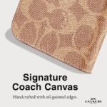 Funda tipo portafolios de tela Coach Signature para iPhone 16 Pro Max - Funda de teléfono de diseñador - Marrón Signatur