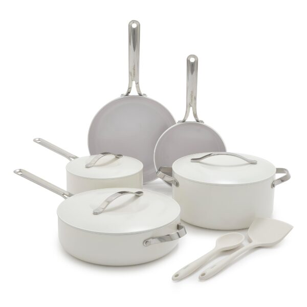 Batería de Cocina Juego de Ollas y Sartenes 10 Piezas GreenPan Nova CC009317-001 Cerámica Antiadherente para Inducción