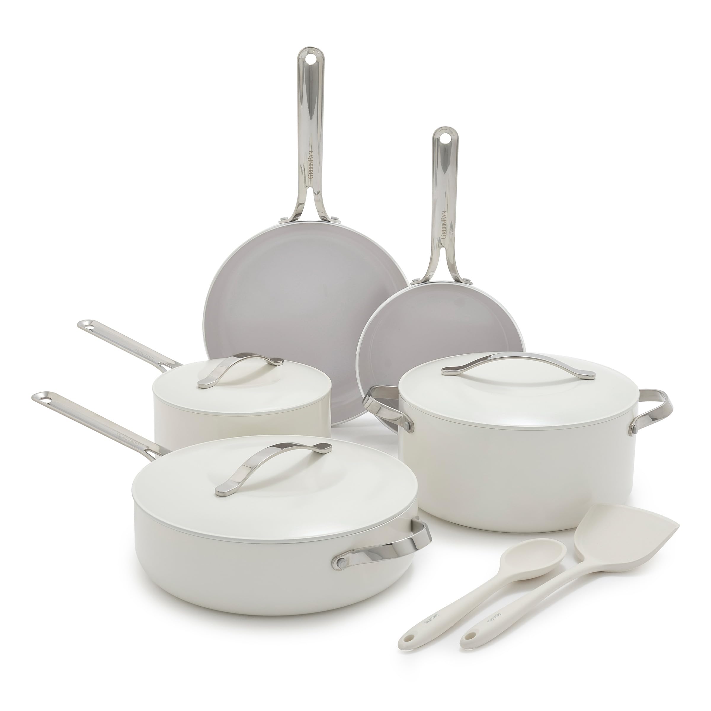 Version 1.0.0 Batería de Cocina Juego de Ollas y Sartenes 10 Piezas GreenPan Nova CC009317-001 Cerámica Antiadherente para Inducción