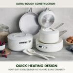Batería de Cocina Juego de Ollas y Sartenes 10 Piezas GreenPan Nova CC009317-001 Cerámica Antiadherente para Inducción