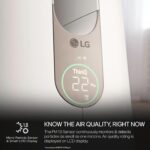 Ventilador Torre Purificador de Aire LG PuriCare AeroTower U10CS1C filtro HEPA verdadero WiFi monitor calidad del aire m