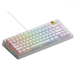 Teclado Mecánico Gaming Glorious GMMK 3 HE GLO-KB-GMMK3-75-PB-HE-W-WHT-US 75% Efecto Hall Interruptores Magnéticos MX So