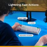 Teclado Mecánico Gaming Glorious GMMK 3 HE GLO-KB-GMMK3-75-PB-HE-W-WHT-US 75% Efecto Hall Interruptores Magnéticos MX So