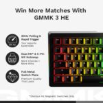 Teclado Mecánico Gaming Glorious GMMK 3 HE GLO-KB-GMMK3-75-PB-HE-W-WHT-US 75% Efecto Hall Interruptores Magnéticos MX So