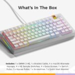 Teclado Mecánico Gaming Glorious GMMK 3 HE GLO-KB-GMMK3-75-PB-HE-W-WHT-US 75% Efecto Hall Interruptores Magnéticos MX So