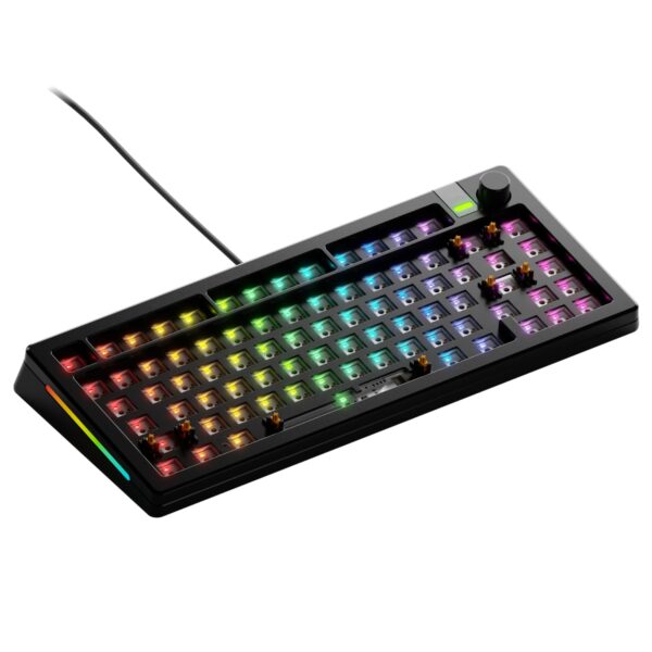 Teclado Glorious GMMK 3 PRO Barebones GLO-KB-GMMK3-PRO Aluminio Modular Hotswap 75% Negro
