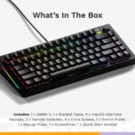 Teclado Mecánico Gaming Glorious GMMK 3 75% Modular Sistema de Juntas Teclas PBT Doubleshot Interruptores Hot-Swap Placa