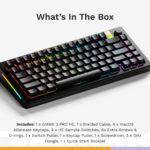 Teclado Gaming Inalámbrico Glorious GMMK3 PRO HE 75% Aluminio Hall Effect 8000Hz Switches MX Intercambiables