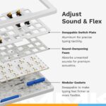 Teclado Mecánico Glorious GMMK 3 75% PBT Doubleshot Switches Intercambiables Blanco