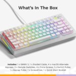 Teclado Mecánico Glorious GMMK 3 75% PBT Doubleshot Switches Intercambiables Blanco