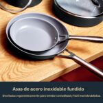 Batería de cocina juego de ollas y sartenes Ninja Ceramic Pro CW39014BK de cerámica antiadherente 14 piezas con tapas de