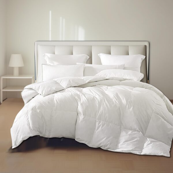 Relleno de edredón individual Royal Luxe Blue Ridge Home Fashions 004188 fibra de ganso blanco 100% algodón todas las es