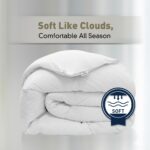 Relleno de edredón individual Royal Luxe Blue Ridge Home Fashions 004188 fibra de ganso blanco 100% algodón todas las es