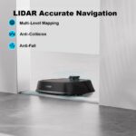 Robot aspirador y trapeador TECBOT M1Pro navegación LiDAR 150 minutos batería suelos duros alfombras mascotas