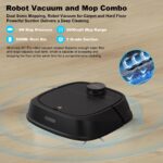 Robot aspirador y trapeador TECBOT M1Pro navegación LiDAR 150 minutos batería suelos duros alfombras mascotas