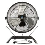 Ventilador industrial de pared Restaurantware Wind Blade RWT1742B 20 pulgadas 4650 CFM motor 3 velocidades con kit de ne