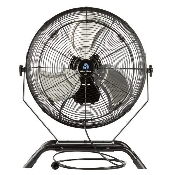 Ventilador industrial de pared Restaurantware Wind Blade RWT1742B 20 pulgadas 4650 CFM motor 3 velocidades con kit de ne
