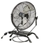 Ventilador industrial de pared Restaurantware Wind Blade RWT1742B 20 pulgadas 4650 CFM motor 3 velocidades con kit de ne