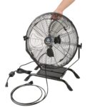 Ventilador industrial de pared Restaurantware Wind Blade RWT1742B 20 pulgadas 4650 CFM motor 3 velocidades con kit de ne