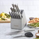 Juego de Cuchillos de Cocina con Bloque y Afilador Integrado KitchenAid KO15STFGBXSSA 15 Piezas Acero Inoxidable