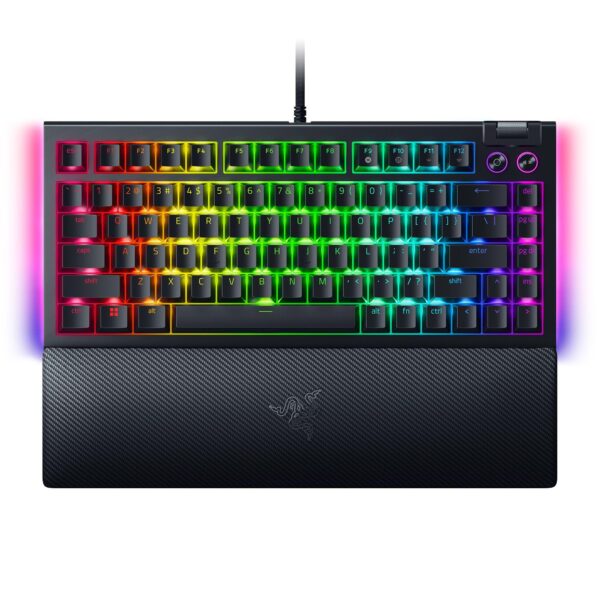 Teclado Mecánico Razer BlackWidow V4 75% RZ03-05000100-R3M1 interruptores táctiles naranjas Chroma RGB intercambiable en