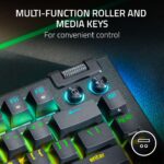 Teclado Mecánico Razer BlackWidow V4 75% RZ03-05000100-R3M1 interruptores táctiles naranjas Chroma RGB intercambiable en