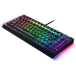 Teclado Mecánico Razer BlackWidow V4 75% RZ03-05000100-R3M1 interruptores táctiles naranjas Chroma RGB intercambiable en