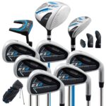 Juego completo de palos de golf Izzo EZ2 de 14 piezas para hombres diestros con bolsa de golf - Juego completo de 14 pie
