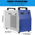Chiller Industrial Enfriador de Agua GarveeTech HJQ_0YOUVU0OwC975W CW5000 7 Litros 2.64 GPM para Máquina de Grabado y Co
