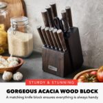 GreenPan x Bobby Flay - Juego de 13 cuchillos de cocina de acero inoxidable, cuchillas de acero inoxidable premium, bloq