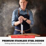 GreenPan x Bobby Flay - Juego de 13 cuchillos de cocina de acero inoxidable, cuchillas de acero inoxidable premium, bloq