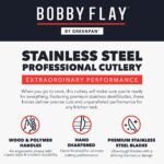 GreenPan x Bobby Flay - Juego de 13 cuchillos de cocina de acero inoxidable, cuchillas de acero inoxidable premium, bloq