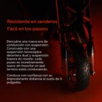 Segway ZT3 Pro - Patinete eléctrico, hasta 24.9 MPH, rango de 43.5 millas, suspensión doble, carga flash, motor pico de