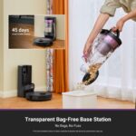 Robot Aspiradora y Trapeadora Eureka E20 Plus, 8000Pa, Sin Bolsa, Vaciado 45 Días, LiDAR, Control App